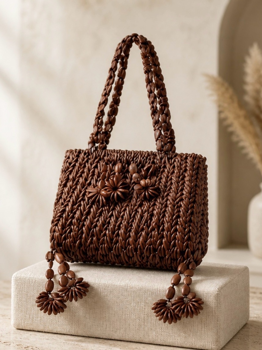 Vintage handmade unique Mini Seed Purse